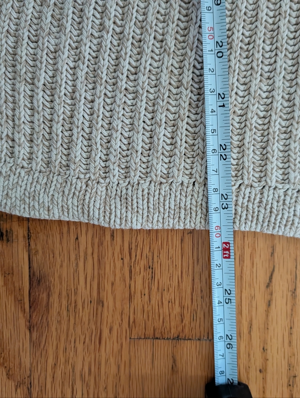 Eddie Bauer Light Gray Ribbed Shawl-Collar Sweater - Picture 6 of 7